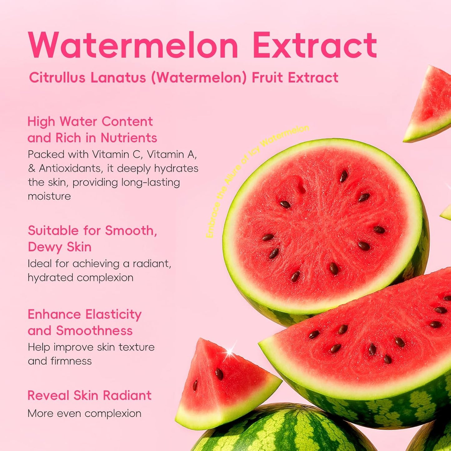 Watermelon & Niacinamide Skincare Set for Women Teens Girls, 3PCS | Face Wash, Toner, Serum, Daily Routine with Niacinamide, CICA, Vit-C, Gift for Teenage Girls & Beginners