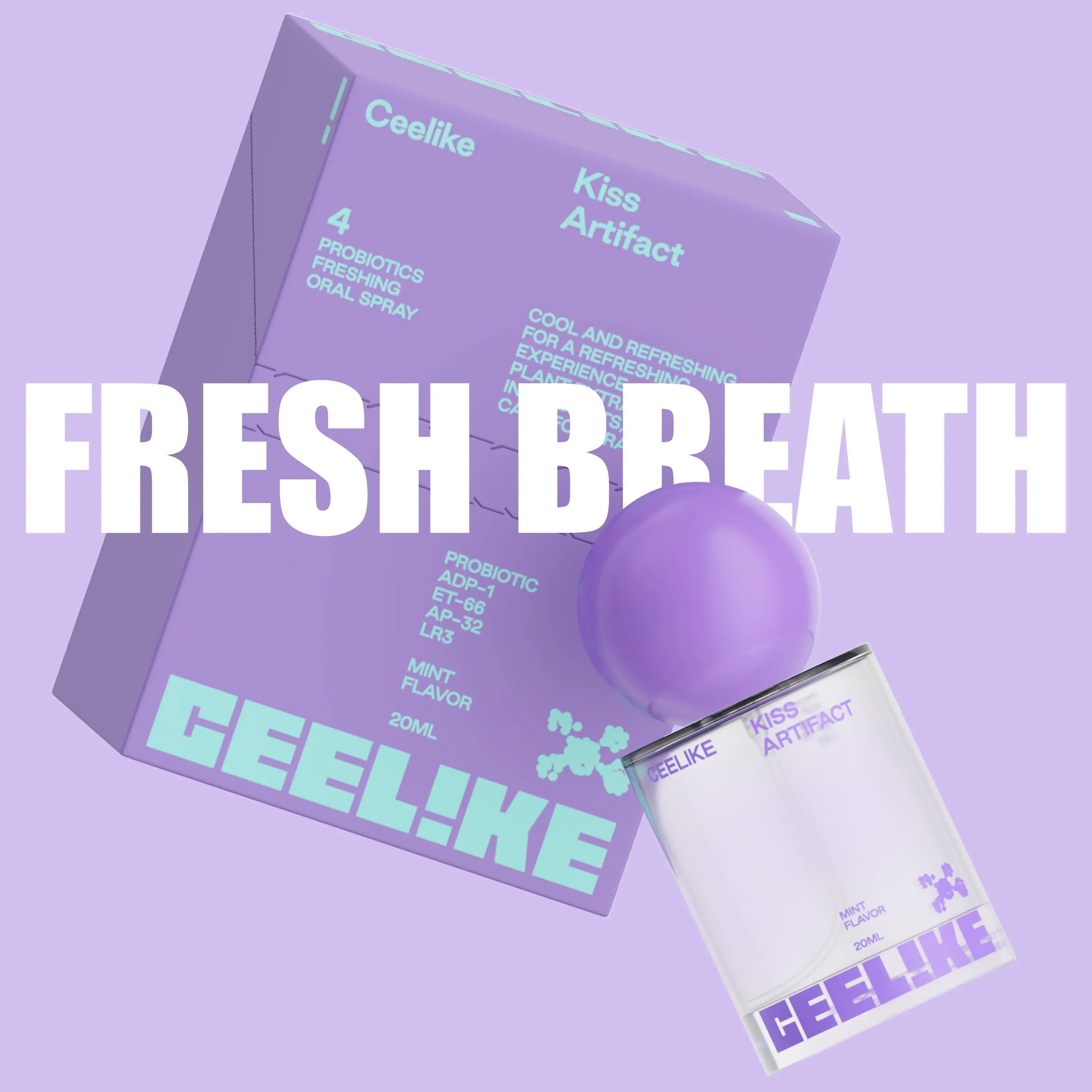 CEELIKE Oral Spray 20Ml - Fresh Breath & Oral Care, Sugar-Free, Portable, Long-Lasting Freshness