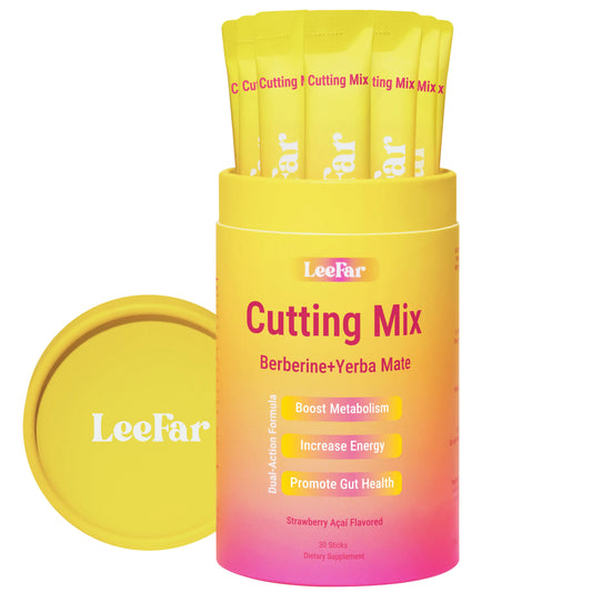 Leefar Cutting Drink Mix –| Strawberry Açaí Flavor – 30 Servings