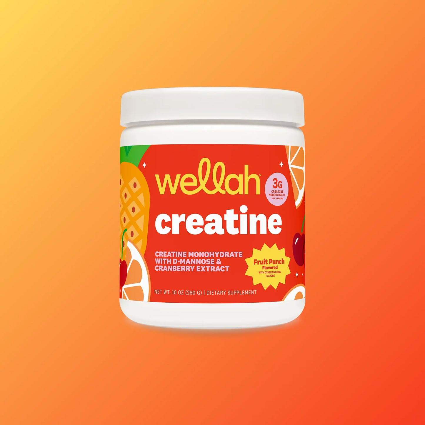 Wellah Nutrition Creatine Monohydrate - 50 Servings, 3G Creatine, Supports Energy, Muscle Recovery & Strength, Cognitive Health Dietary Supplement Powder