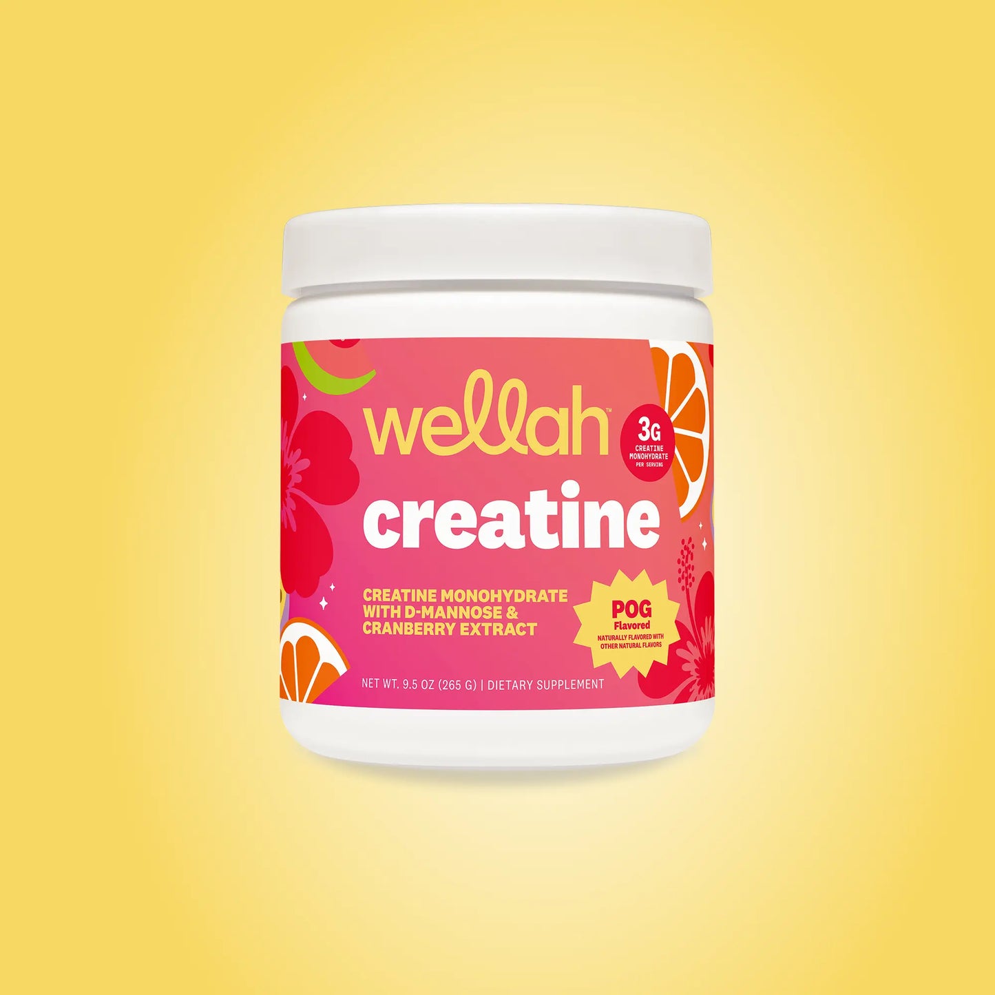 Wellah Nutrition Creatine Monohydrate - 50 Servings, 3G Creatine, Supports Energy, Muscle Recovery & Strength, Cognitive Health Dietary Supplement Powder