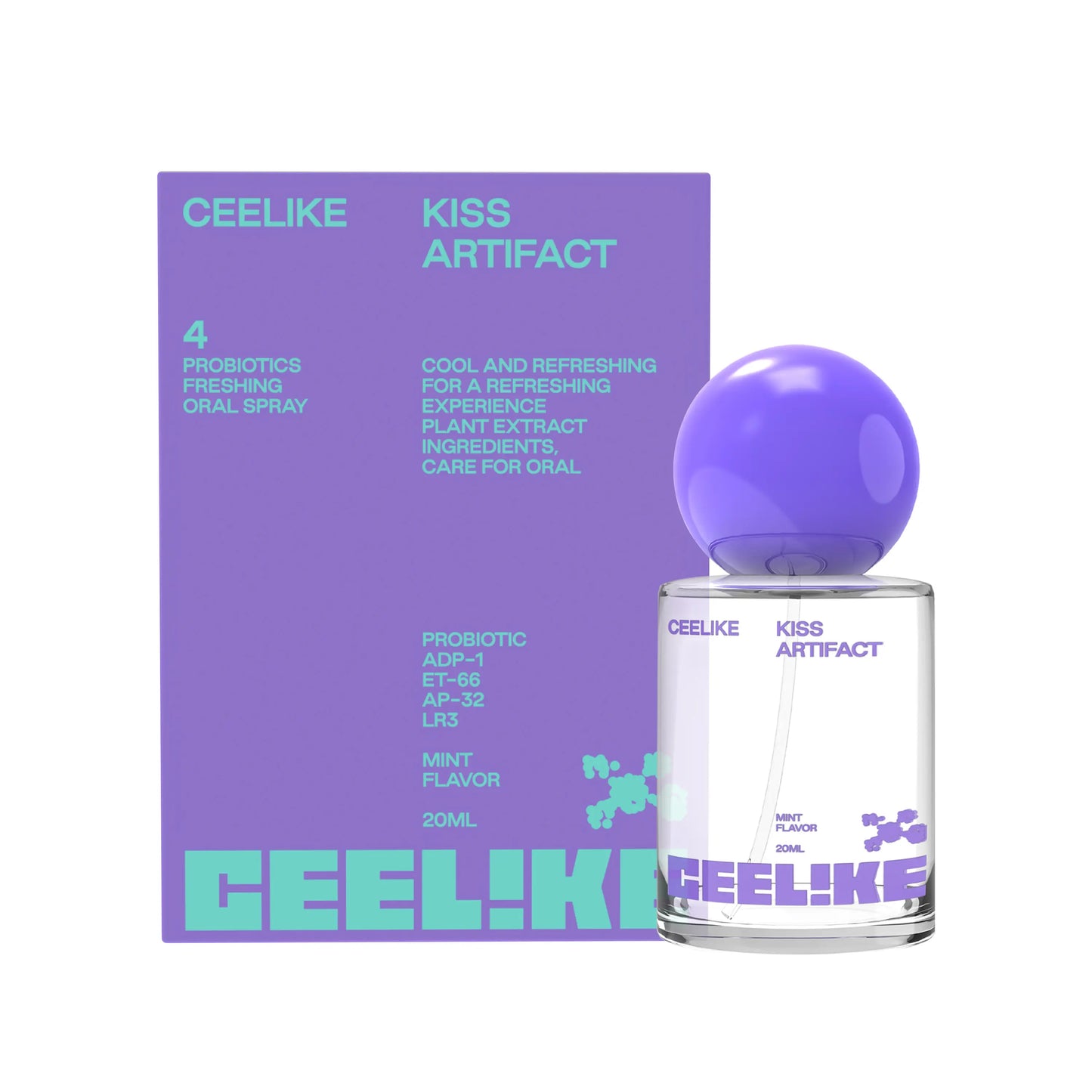 CEELIKE Oral Spray 20Ml - Fresh Breath & Oral Care, Sugar-Free, Portable, Long-Lasting Freshness