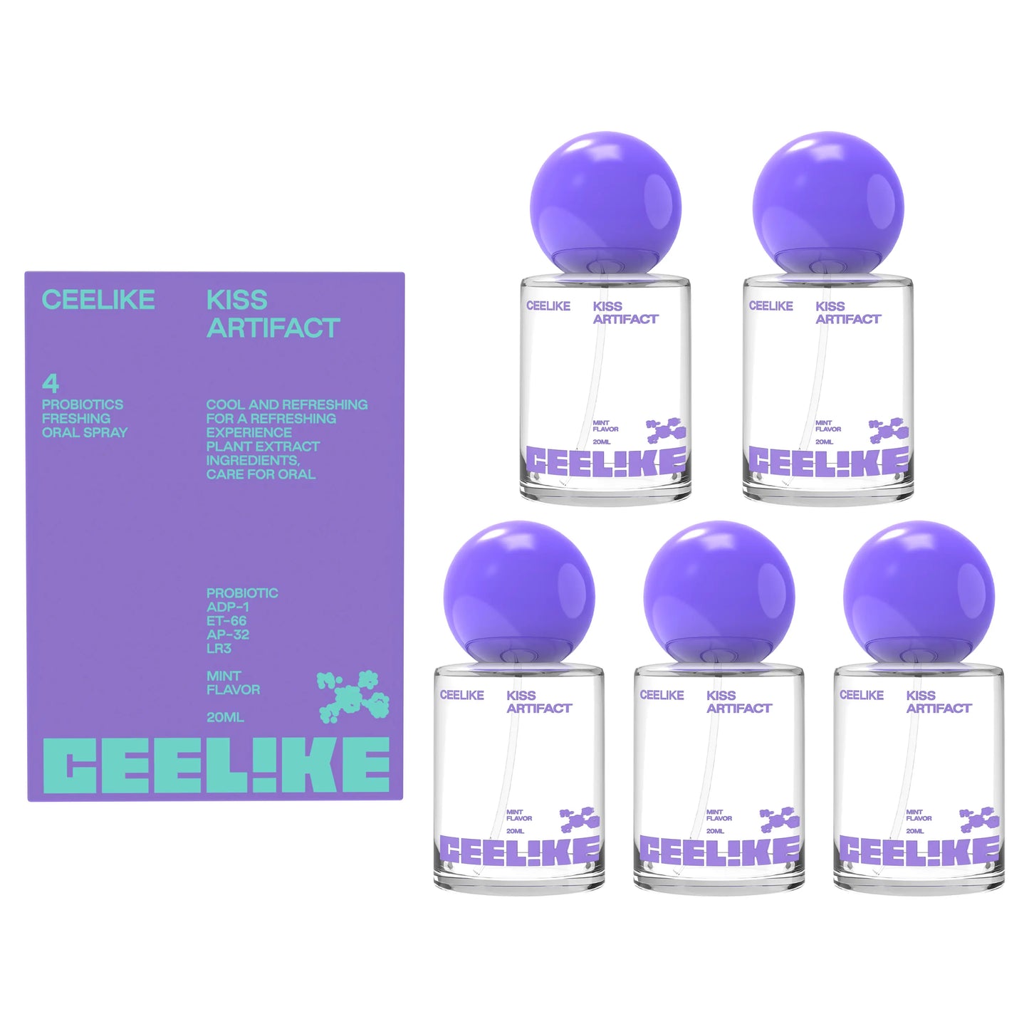 CEELIKE Oral Spray 20Ml - Fresh Breath & Oral Care, Sugar-Free, Portable, Long-Lasting Freshness