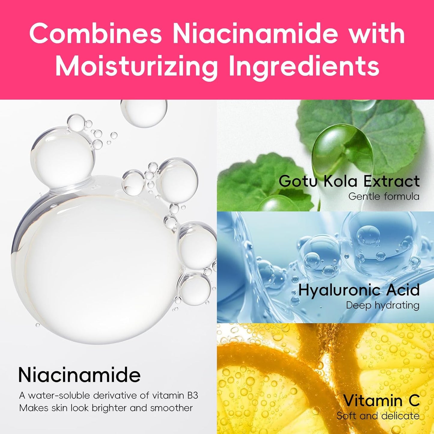 Watermelon & Niacinamide Skincare Set for Women Teens Girls, 3PCS | Face Wash, Toner, Serum, Daily Routine with Niacinamide, CICA, Vit-C, Gift for Teenage Girls & Beginners