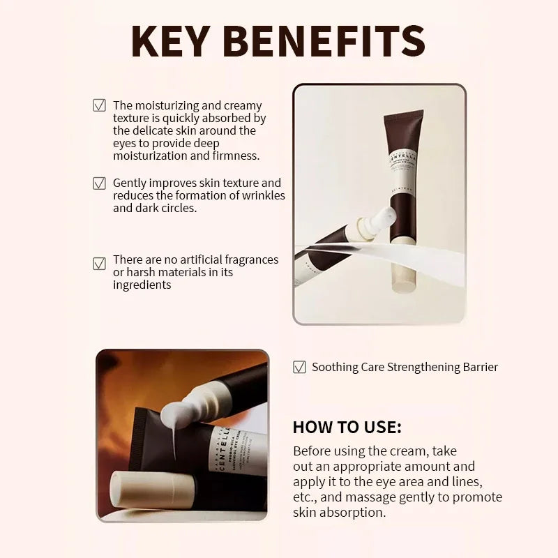 Skin1004 Centella Probio-Cica Bakuchiol Eye Cream Face Moisturizing Firming Skin Reduces Fine Lines Eye Care Korean Skincare
