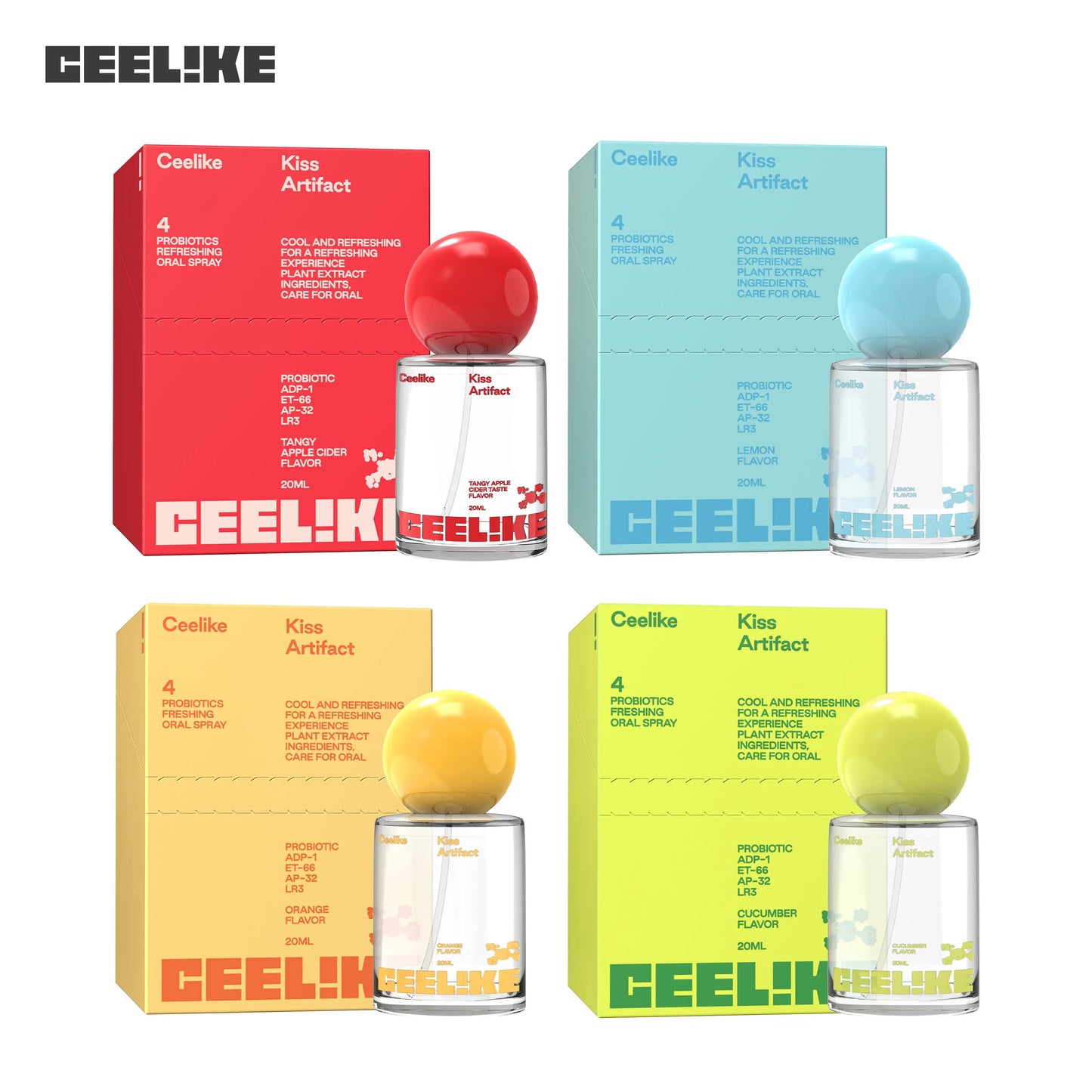 CEELIKE Oral Spray 20Ml - Fresh Breath & Oral Care, Sugar-Free, Portable, Long-Lasting Freshness
