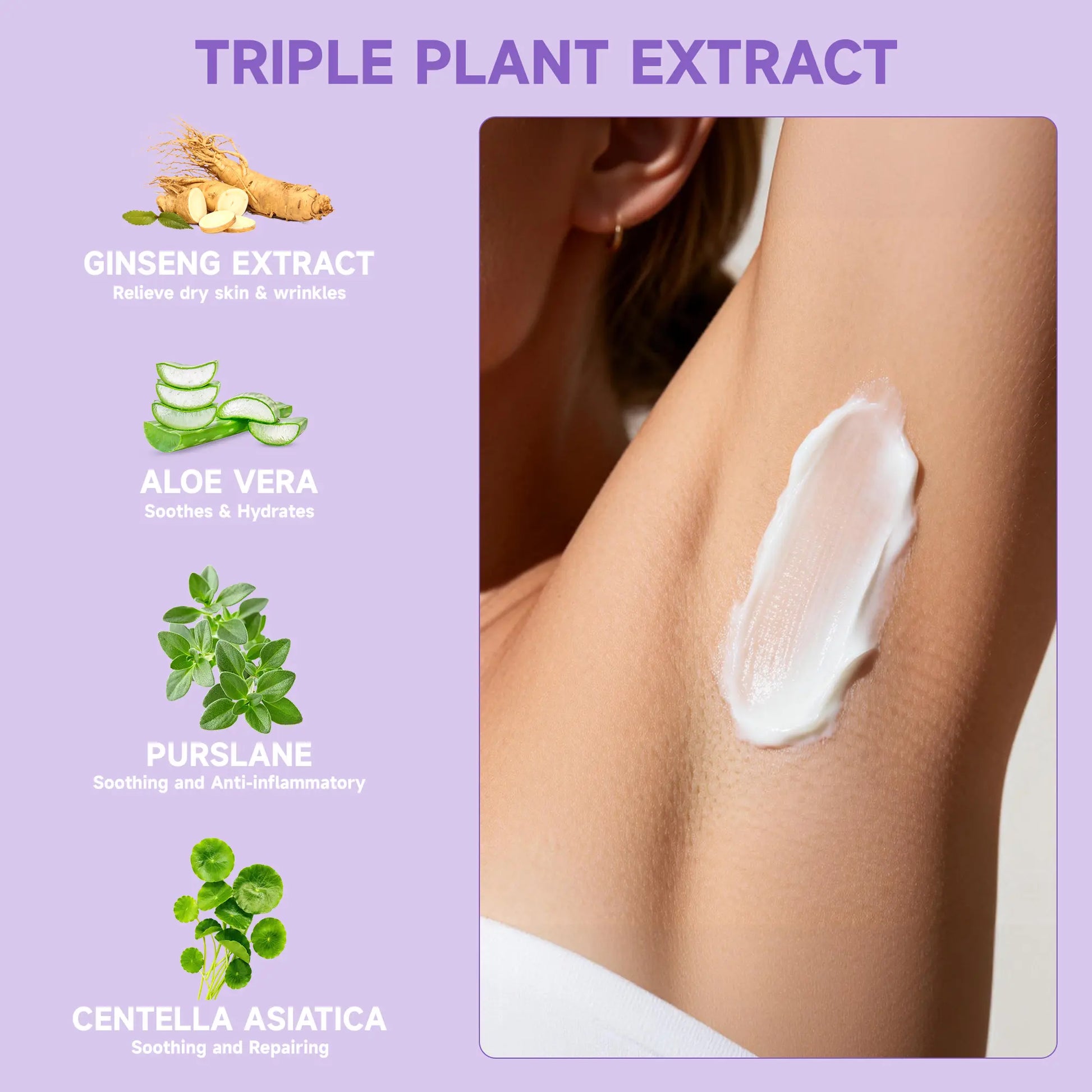 PHOFAY Bikini Pain-Free Hair Removal Spray for Sensitive Skin，Hypoallergenic Formula -Gentle & Fast-Acting Hair Removal Spray，Ginseng、Aloe & Hyaluronic Acid for Soothing Care,Suitable for Men & Women