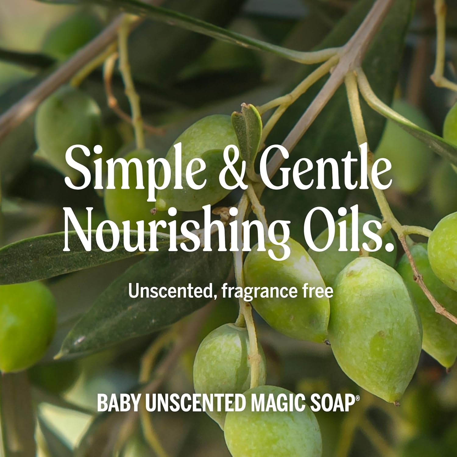 Pure-Castile Magic Soap Liquid (Baby Unscented, 32 Ounce) – Made with Regenerative Organic Certified Oils – for Sensitive Skin, Babies, Face, Hair, Laundry, Dishes, Hand Soap & Body Wash