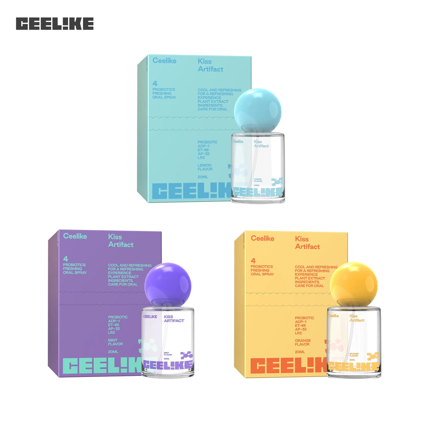 CEELIKE Oral Spray 20Ml - Fresh Breath & Oral Care, Sugar-Free, Portable, Long-Lasting Freshness