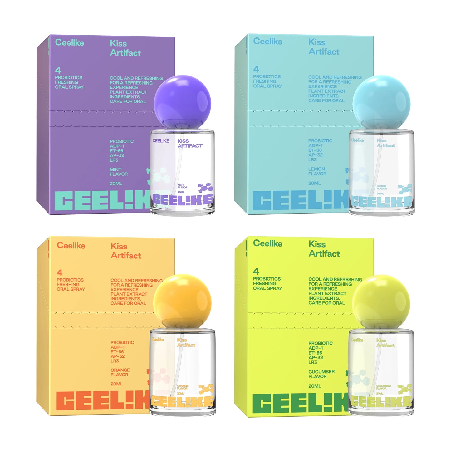 CEELIKE Oral Spray 20Ml - Fresh Breath & Oral Care, Sugar-Free, Portable, Long-Lasting Freshness